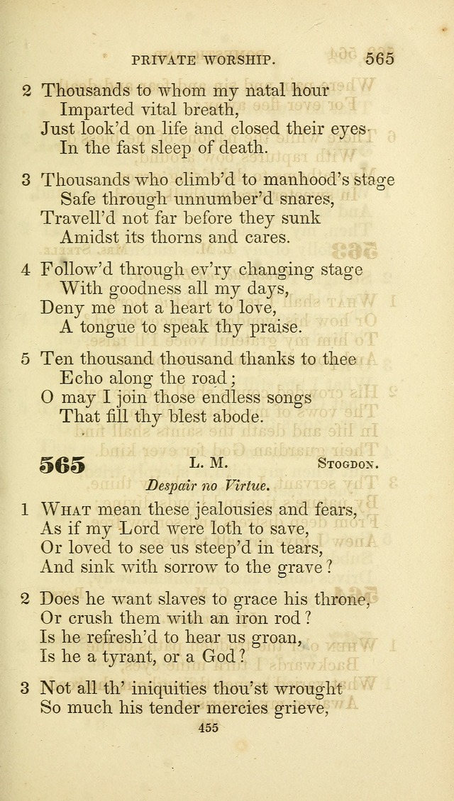 A Collection of Psalms and Hymns: from Watts, Doddridge, and others (4th ed. with an appendix) page 479