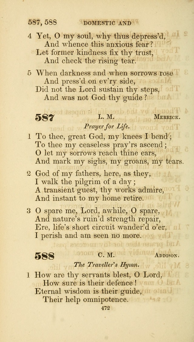 A Collection of Psalms and Hymns: from Watts, Doddridge, and others (4th ed. with an appendix) page 496