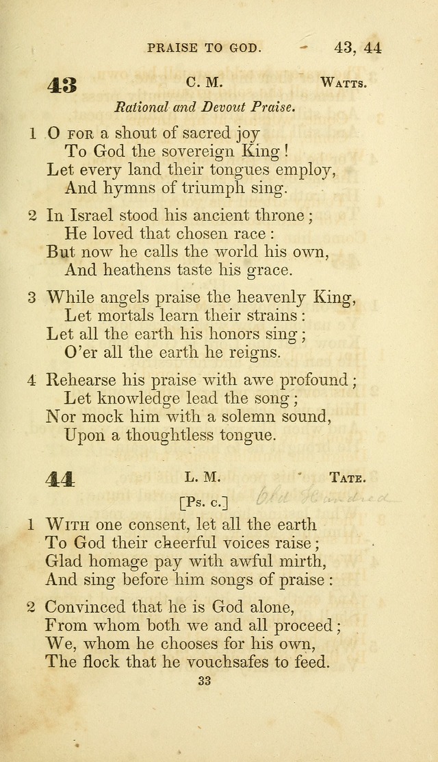 A Collection of Psalms and Hymns: from Watts, Doddridge, and others (4th ed. with an appendix) page 55