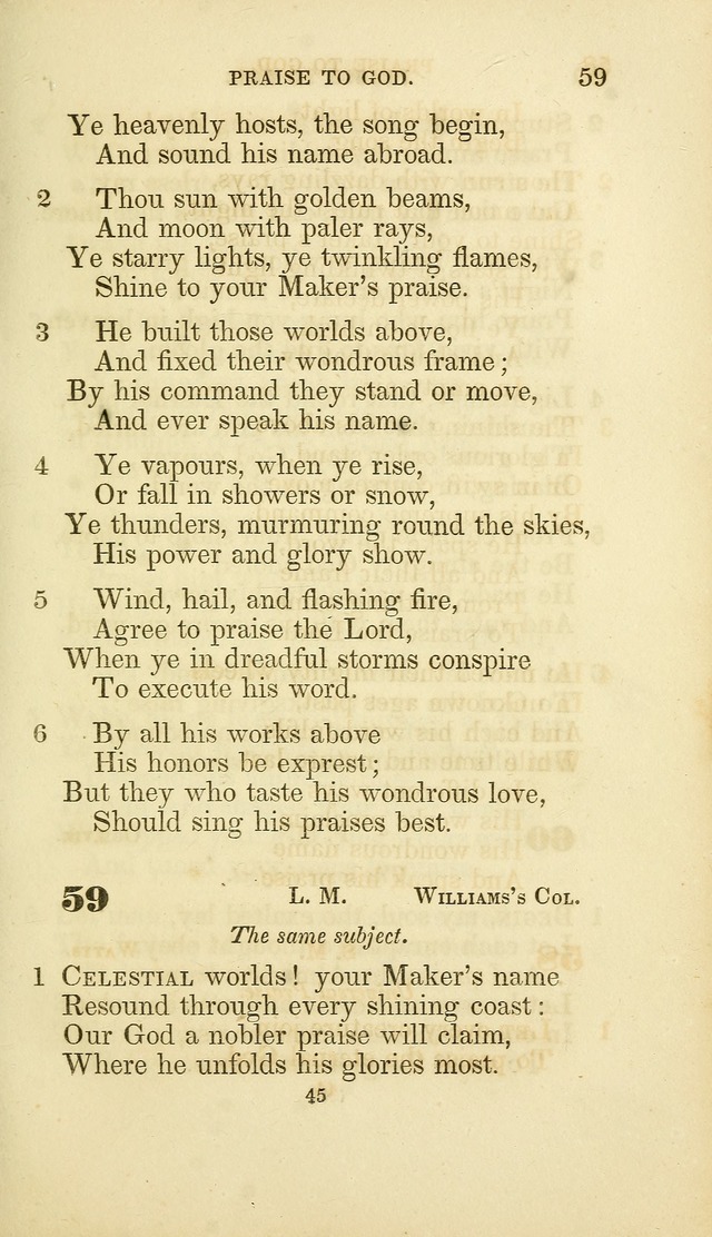 A Collection of Psalms and Hymns: from Watts, Doddridge, and others (4th ed. with an appendix) page 67