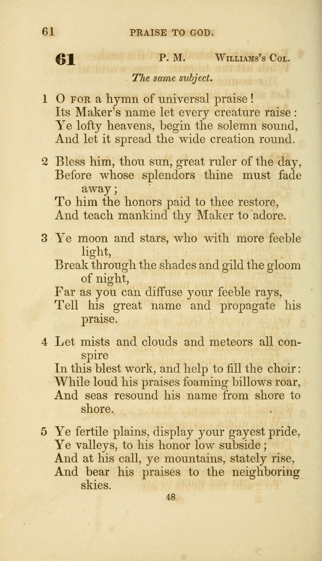 A Collection of Psalms and Hymns: from Watts, Doddridge, and others (4th ed. with an appendix) page 70