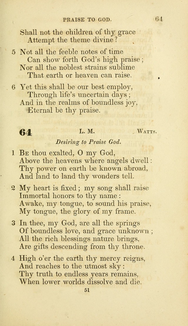 A Collection of Psalms and Hymns: from Watts, Doddridge, and others (4th ed. with an appendix) page 73