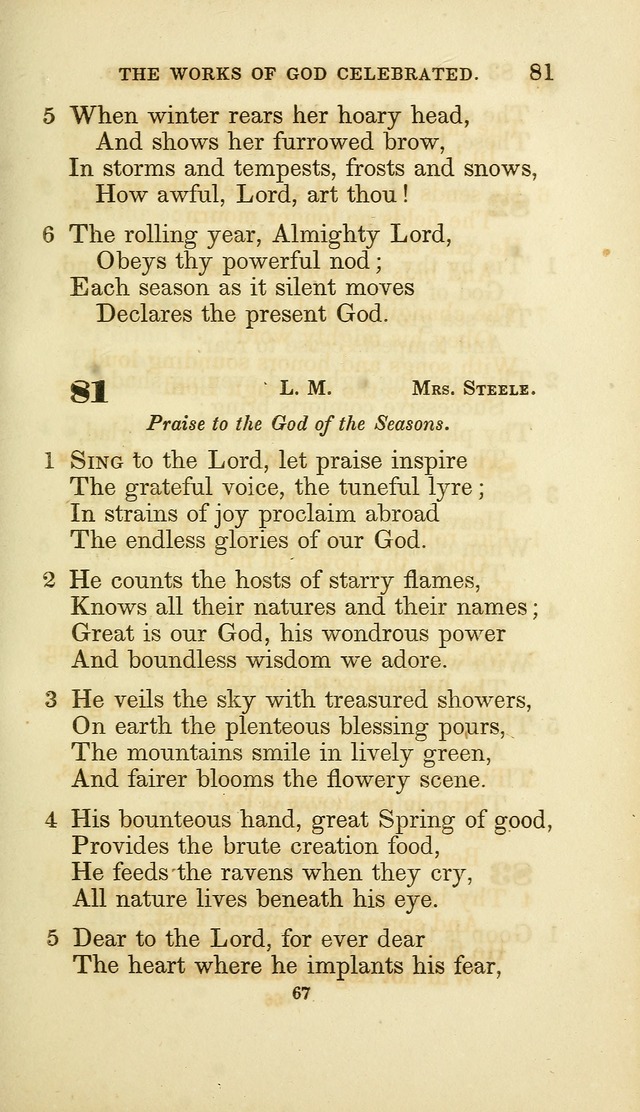 A Collection of Psalms and Hymns: from Watts, Doddridge, and others (4th ed. with an appendix) page 89