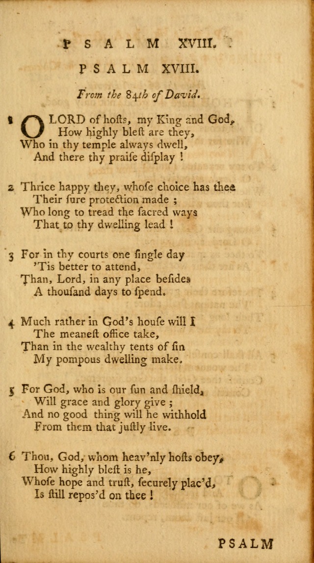 A Collection of Psalms and Hymns for Publick Worship page 19