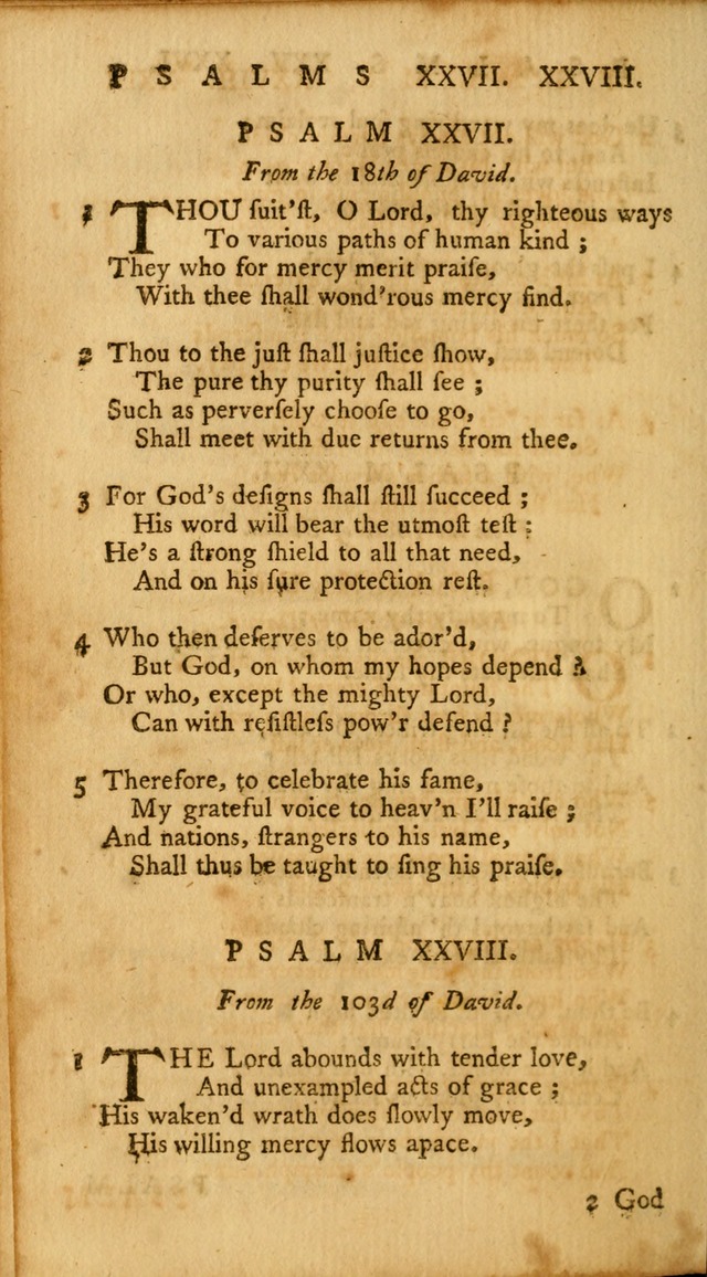 A Collection of Psalms and Hymns for Publick Worship page 26