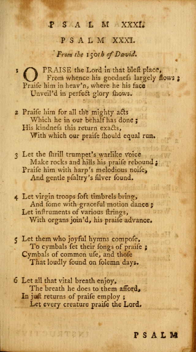 A Collection of Psalms and Hymns for Publick Worship page 29