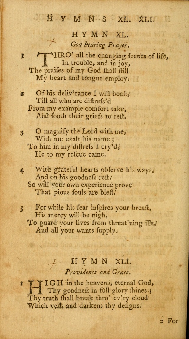 A Collection of Psalms and Hymns for Publick Worship page 70
