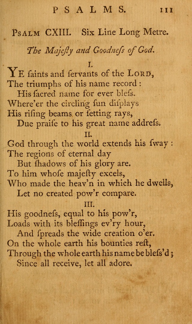 A Collection of Psalms and Hymns for Publick Worship page 107