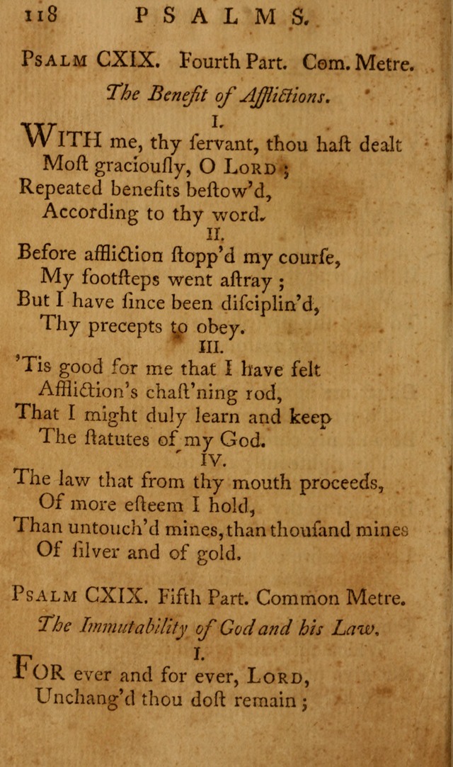 A Collection of Psalms and Hymns for Publick Worship page 114