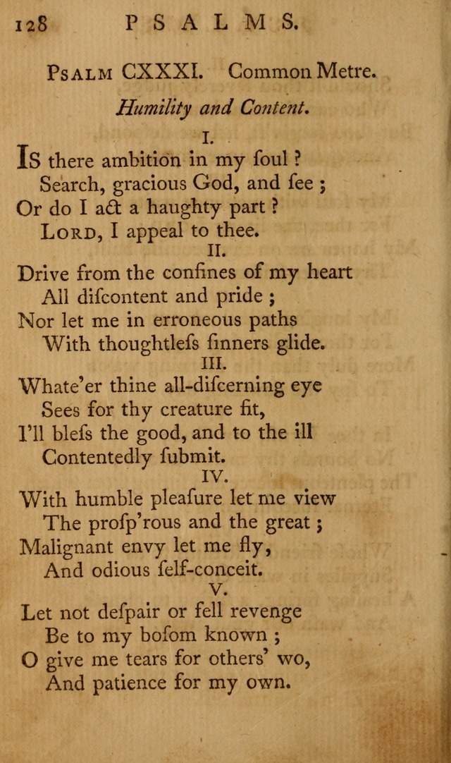 A Collection of Psalms and Hymns for Publick Worship page 124
