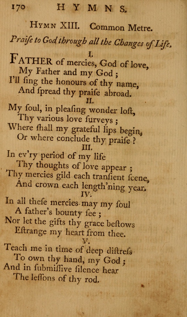 A Collection of Psalms and Hymns for Publick Worship page 166