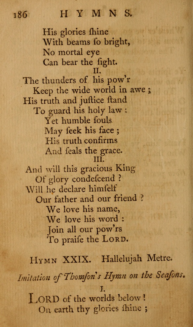 A Collection of Psalms and Hymns for Publick Worship page 182