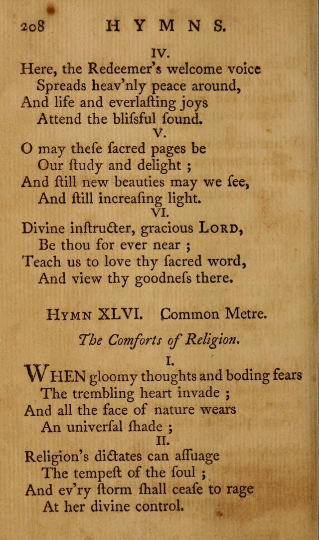 A Collection of Psalms and Hymns for Publick Worship page 204