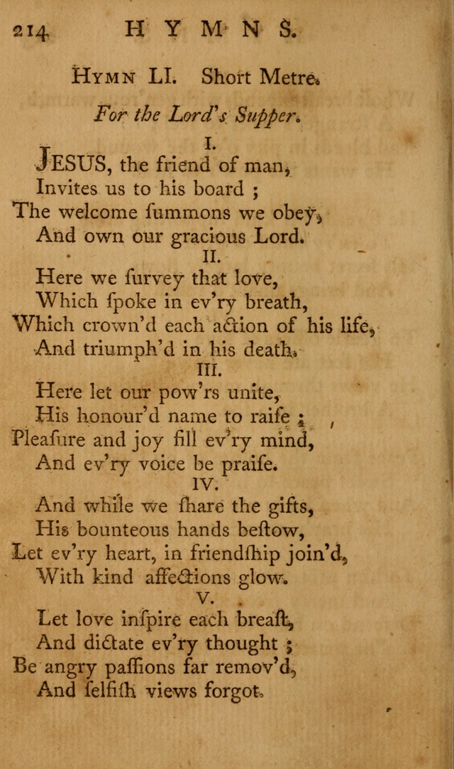 A Collection of Psalms and Hymns for Publick Worship page 210