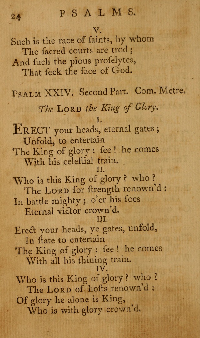 A Collection of Psalms and Hymns for Publick Worship page 24