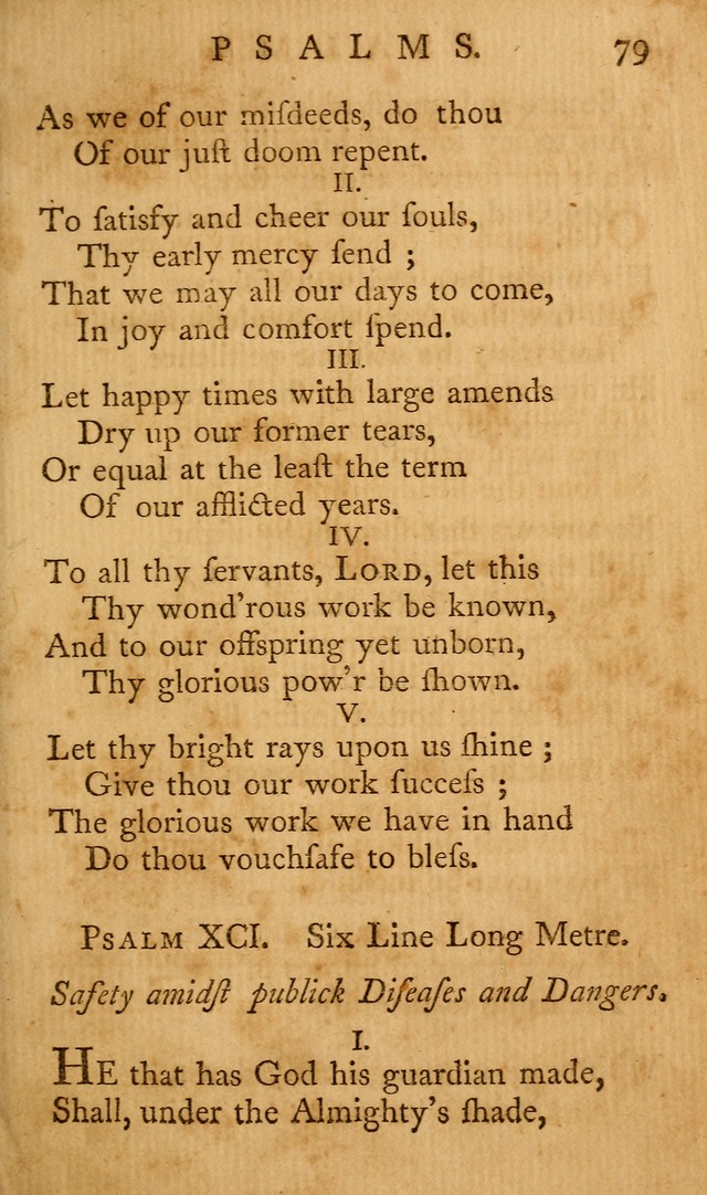 A Collection Of Psalms And Hymns For Publick Worship P Xcc O To Thy Servants Lord Return Hymnary Org