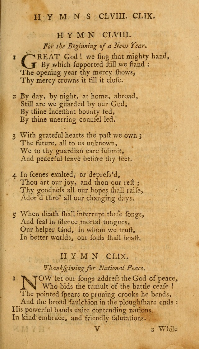 A Collection of Psalms and Hymns for Public Worship page 159