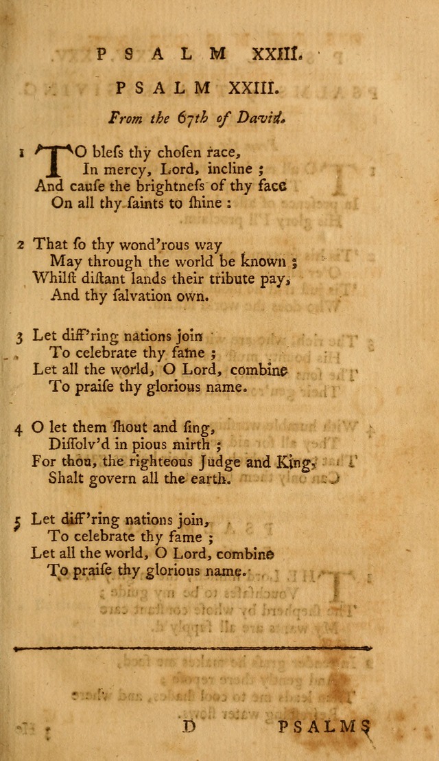 A Collection of Psalms and Hymns for Public Worship page 23