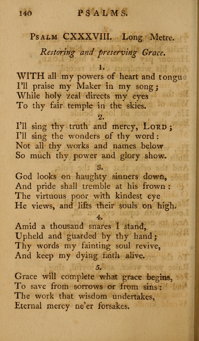 A Collection of Psalms and Hymns for Publick Worship (2nd ed.) page 140