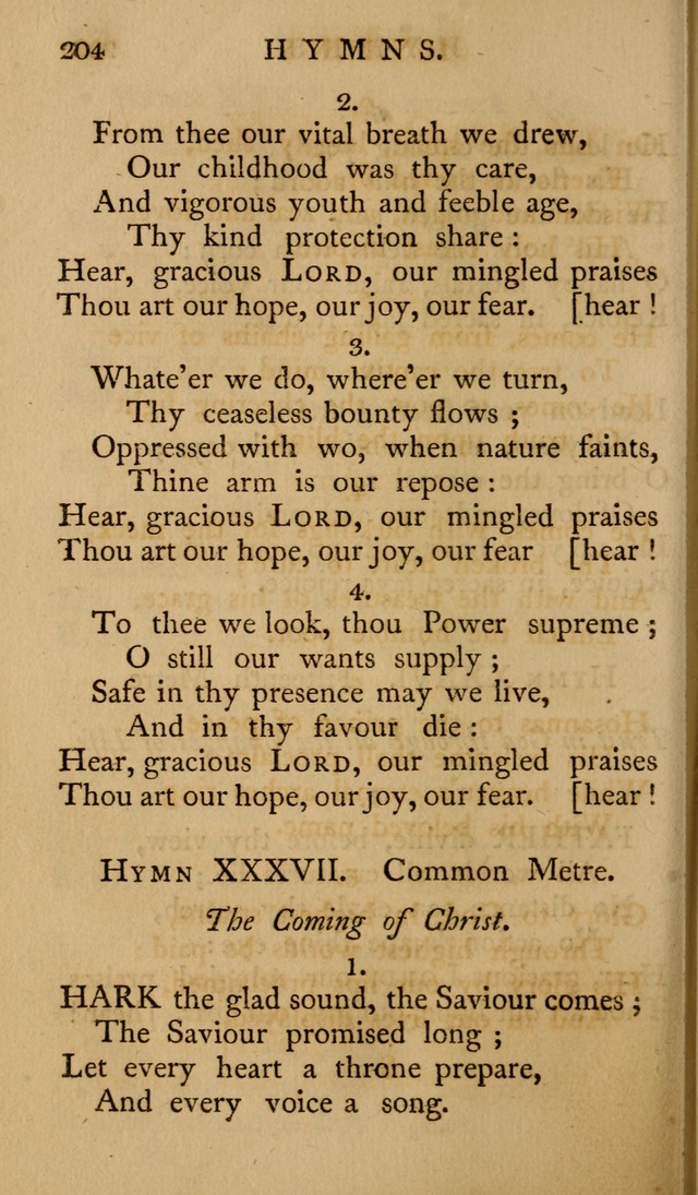 A Collection of Psalms and Hymns for Publick Worship (2nd ed.) page 204