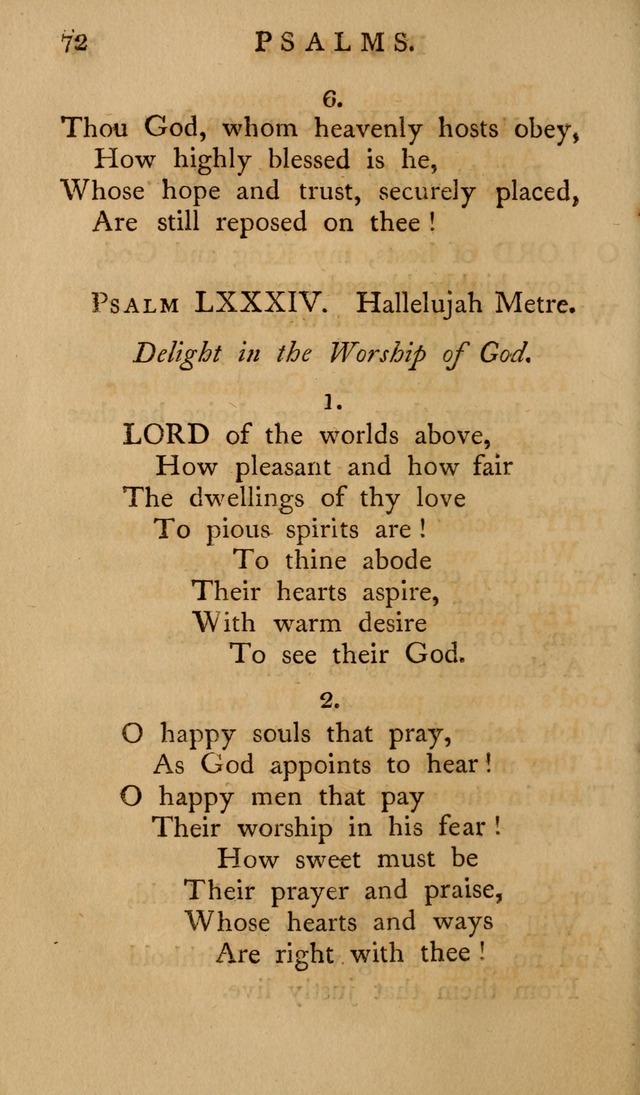 A Collection of Psalms and Hymns for Publick Worship (2nd ed.) page 72