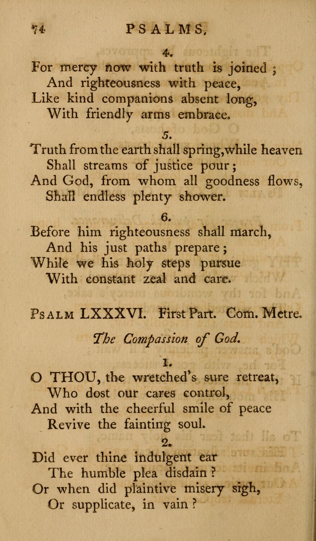 A Collection of Psalms and Hymns for Publick Worship (2nd ed.) page 74