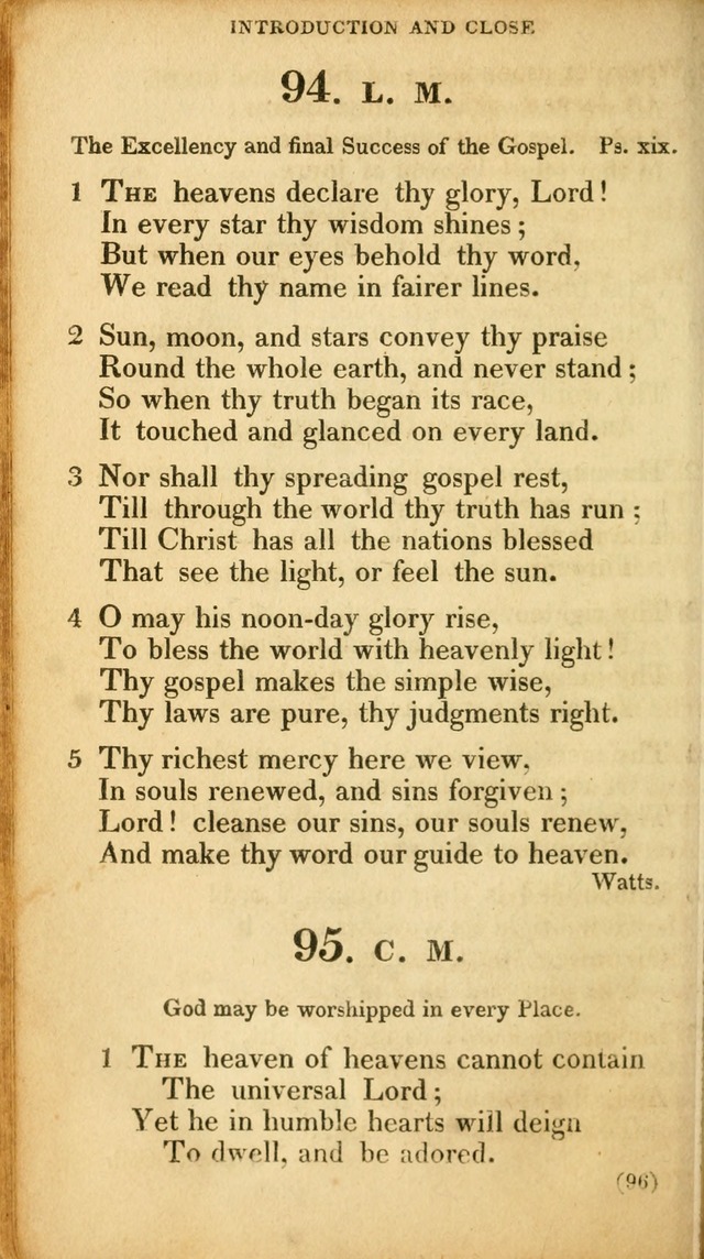 A Collection of Psalms and hymns, for social and private worship page 105