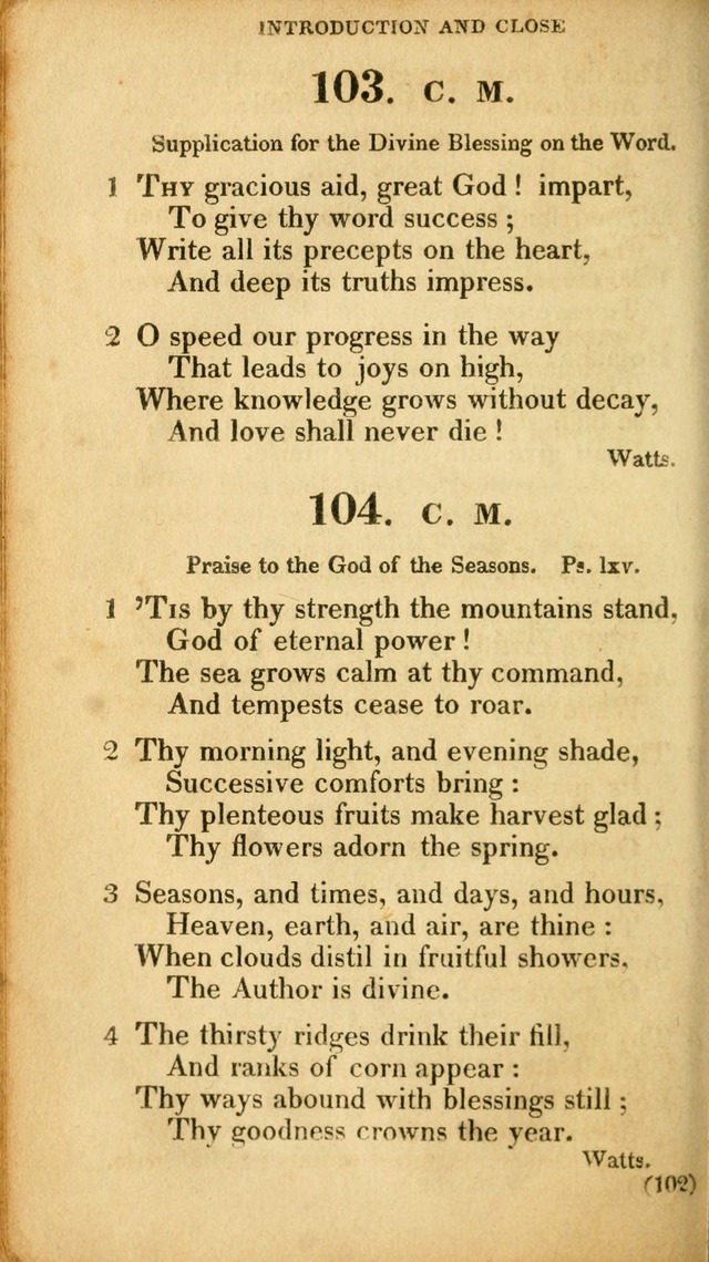 A Collection of Psalms and hymns, for social and private worship page 111