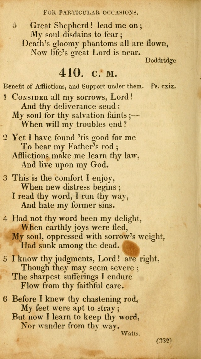 A Collection of Psalms and hymns, for social and private worship page 341