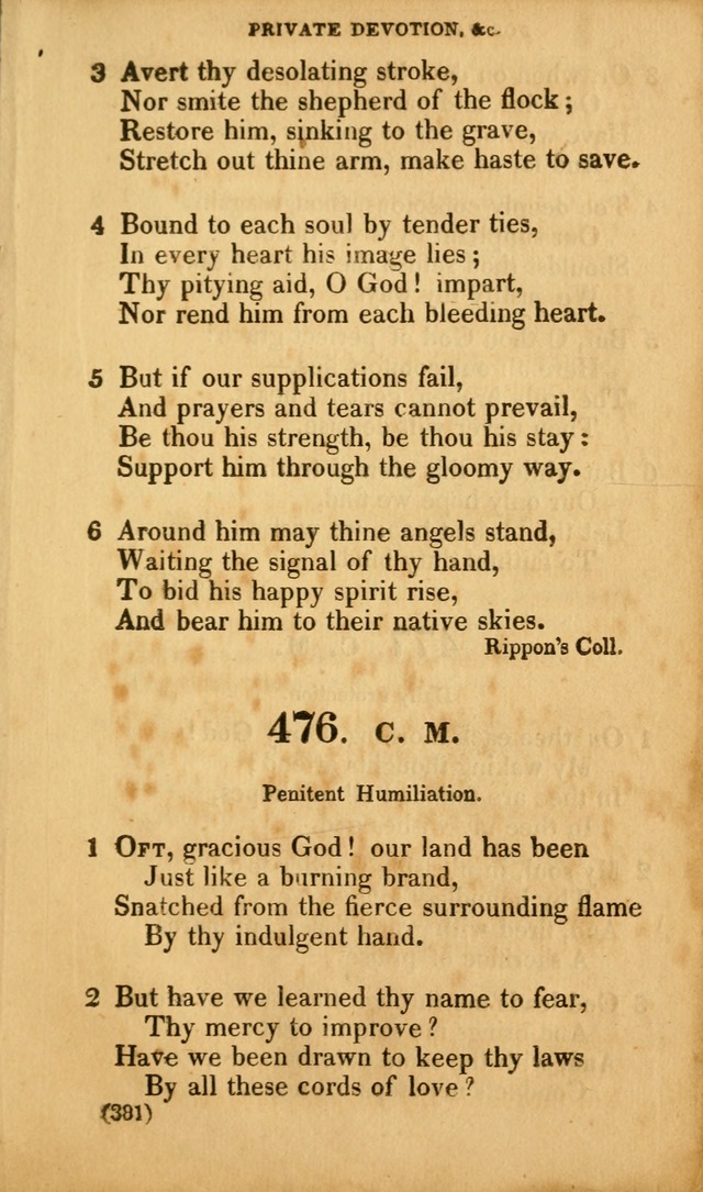 A Collection of Psalms and hymns, for social and private worship page 390