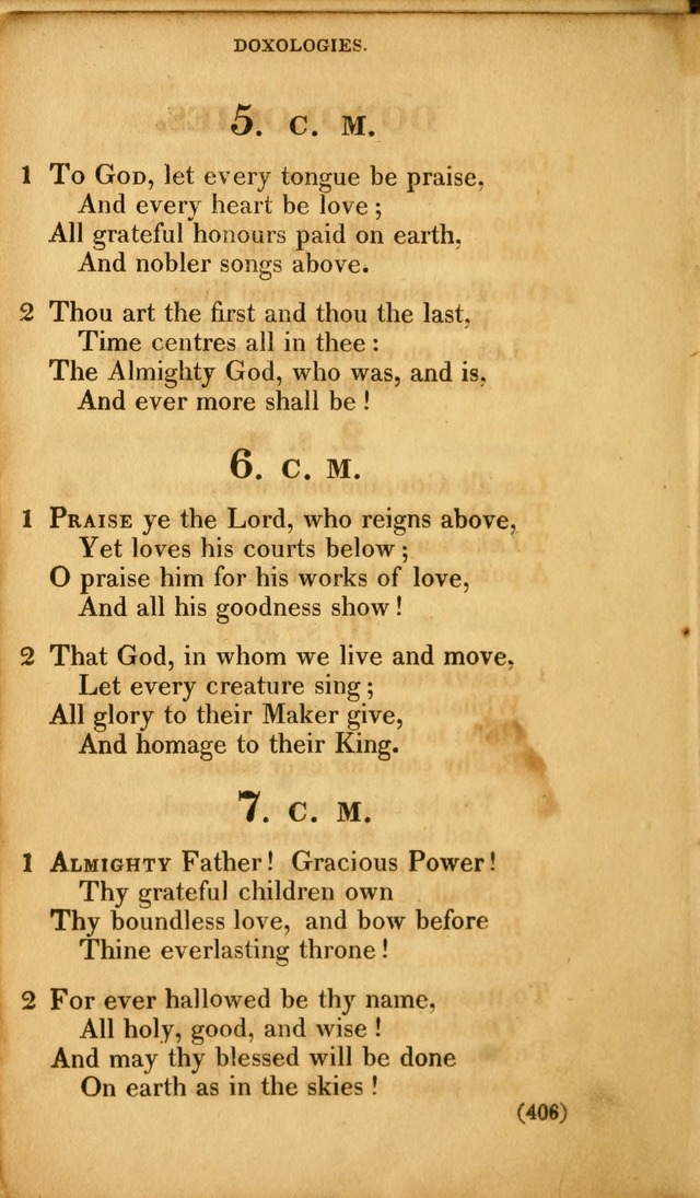 A Collection of Psalms and hymns, for social and private worship page 415