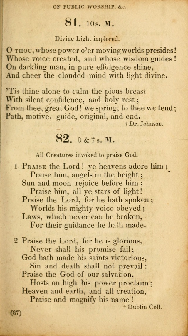A Collection of Psalms and hymns, for social and private worship page 96
