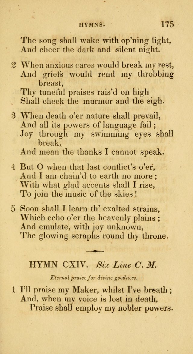 A Collection of Psalms and Hymns for Social and Private Worship page 175