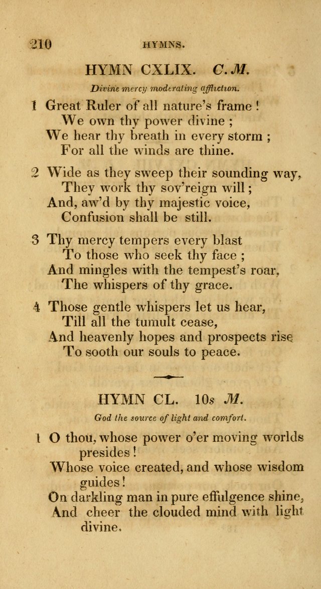 A Collection of Psalms and Hymns for Social and Private Worship page 210