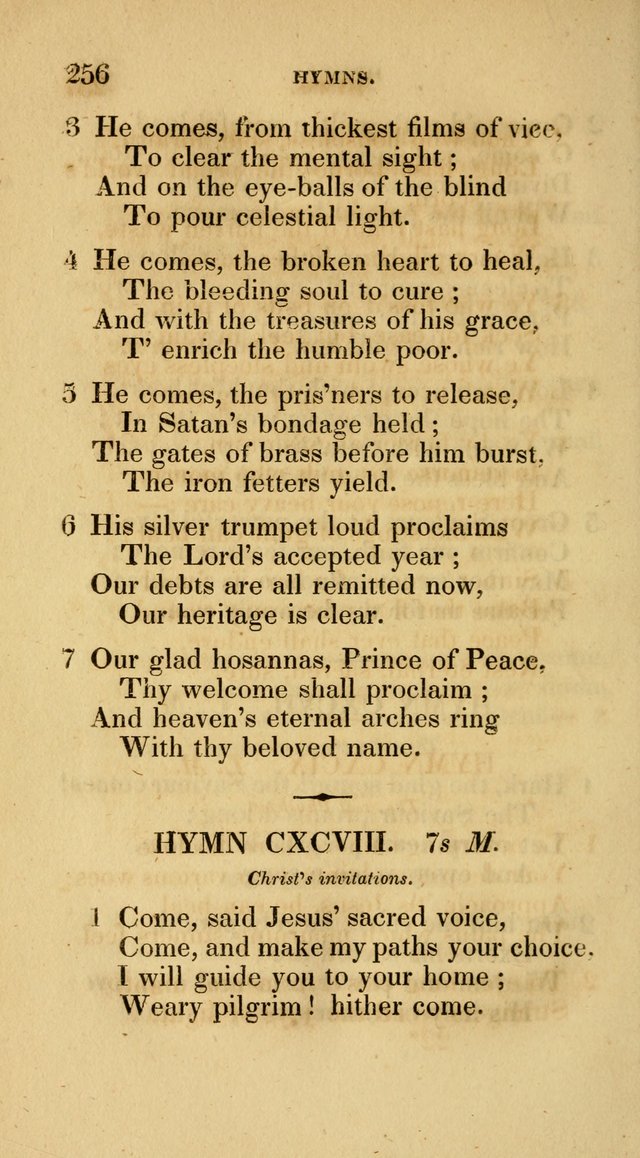 A Collection of Psalms and Hymns for Social and Private Worship page 256