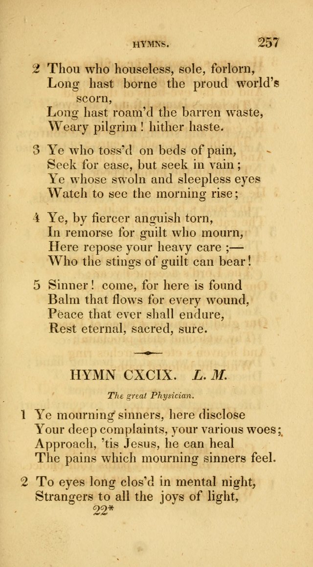 A Collection of Psalms and Hymns for Social and Private Worship page 257