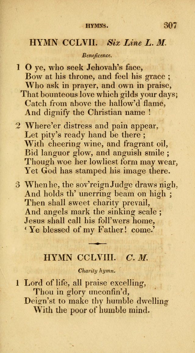 A Collection of Psalms and Hymns for Social and Private Worship page 307