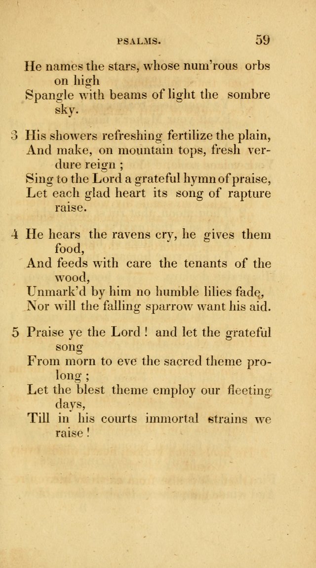 A Collection of Psalms and Hymns for Social and Private Worship page 59