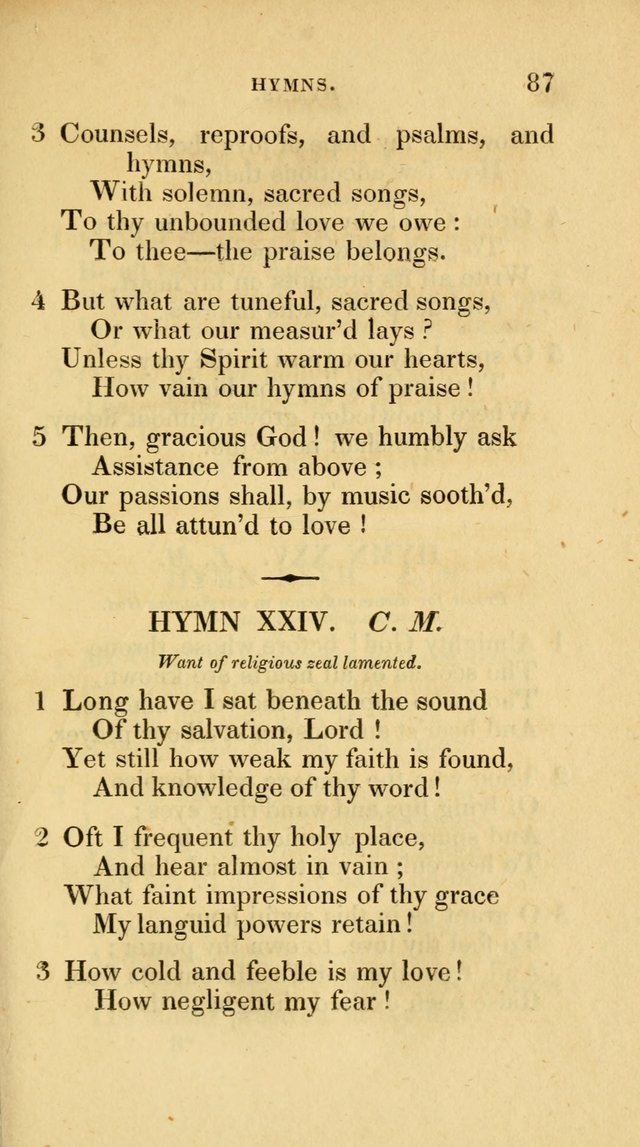 A Collection of Psalms and Hymns for Social and Private Worship page 87