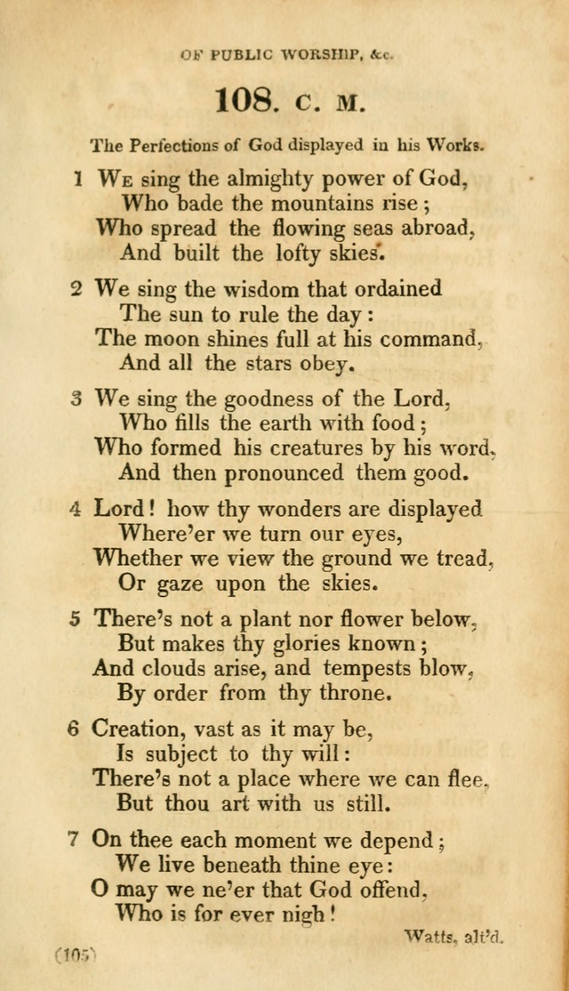 A Collection of Psalms and hymns, for social and private worship page 112