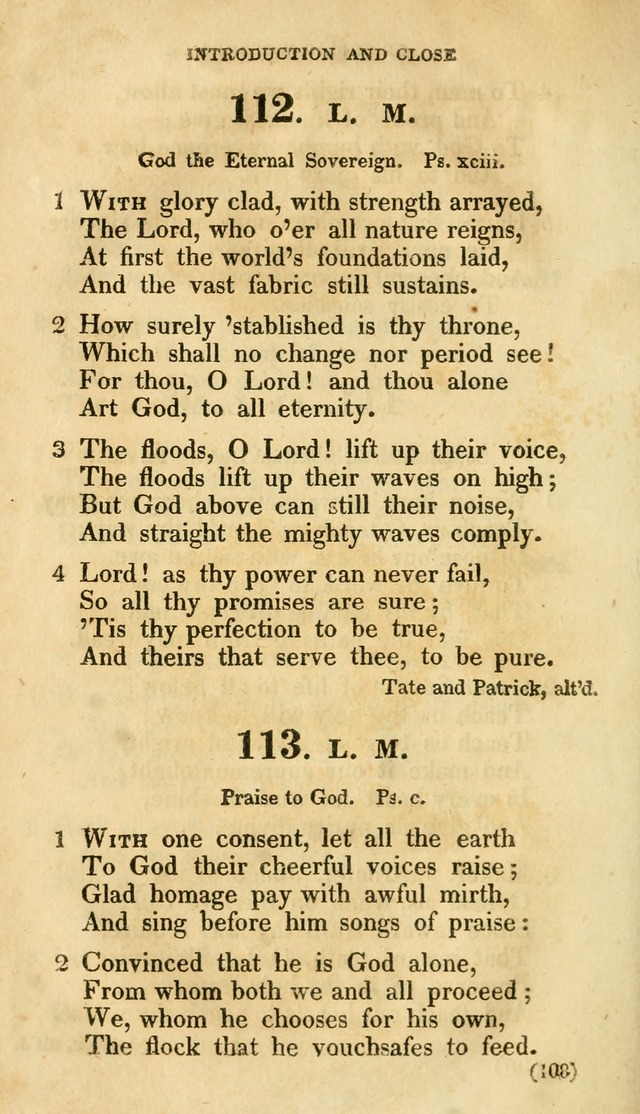 A Collection of Psalms and hymns, for social and private worship page 115