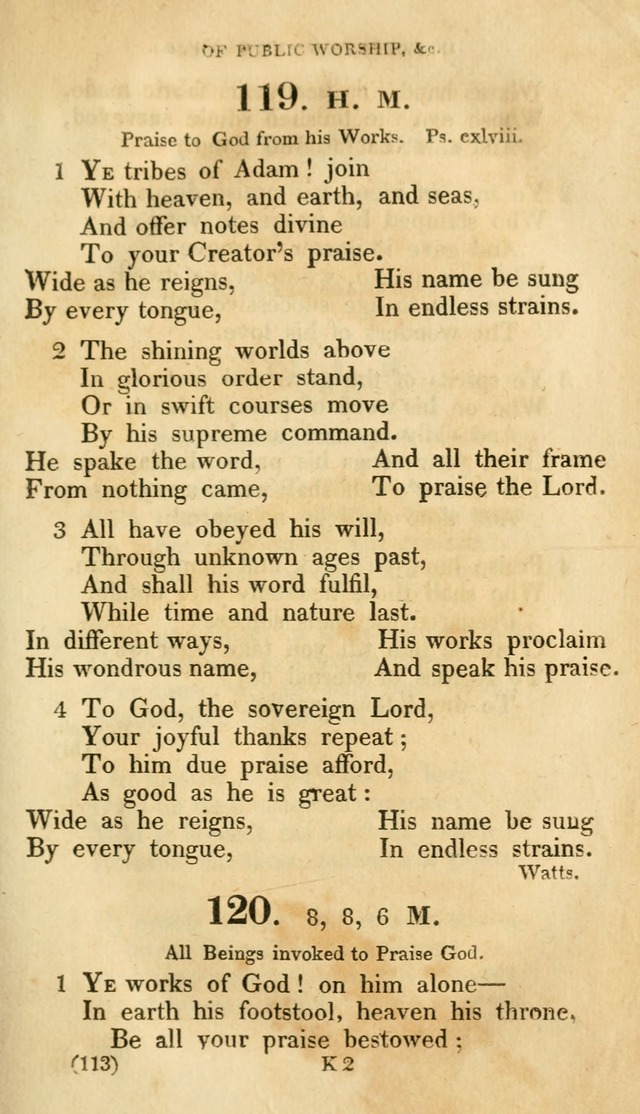 A Collection of Psalms and hymns, for social and private worship page 120