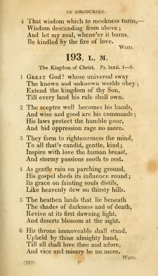 A Collection of Psalms and hymns, for social and private worship page 176