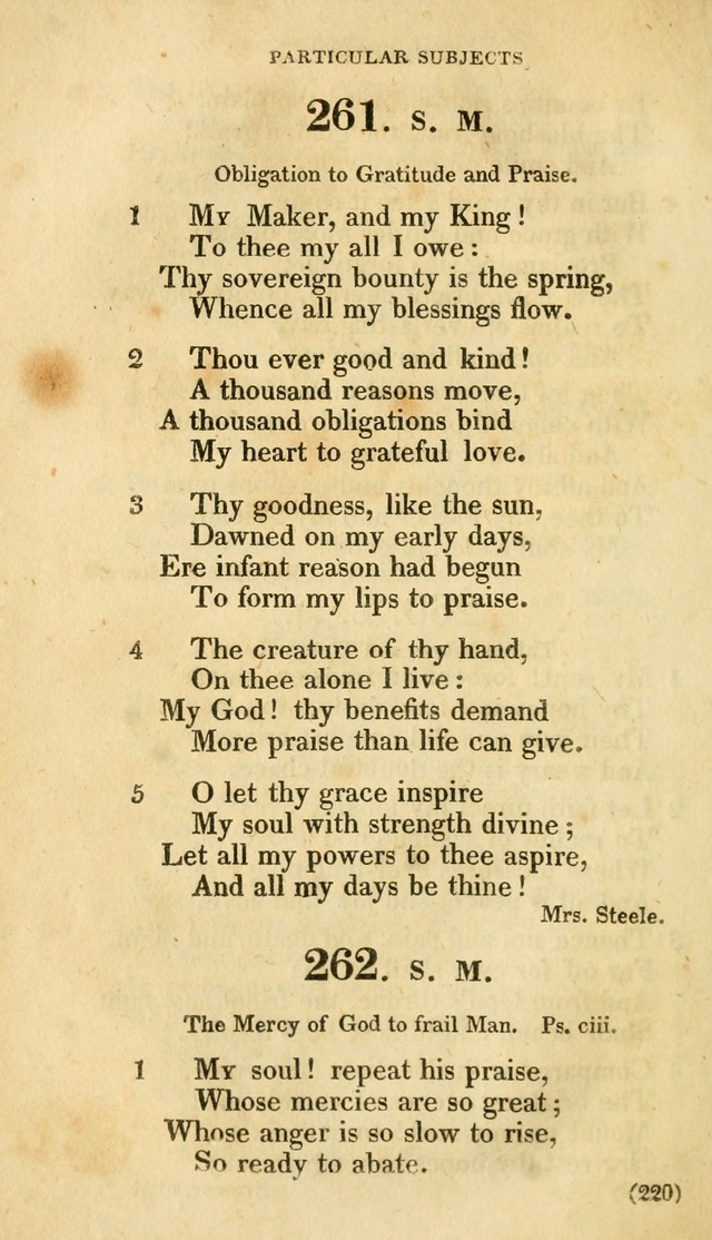 A Collection of Psalms and hymns, for social and private worship page 227