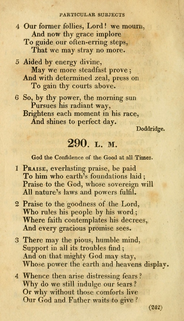 A Collection of Psalms and hymns, for social and private worship page 249