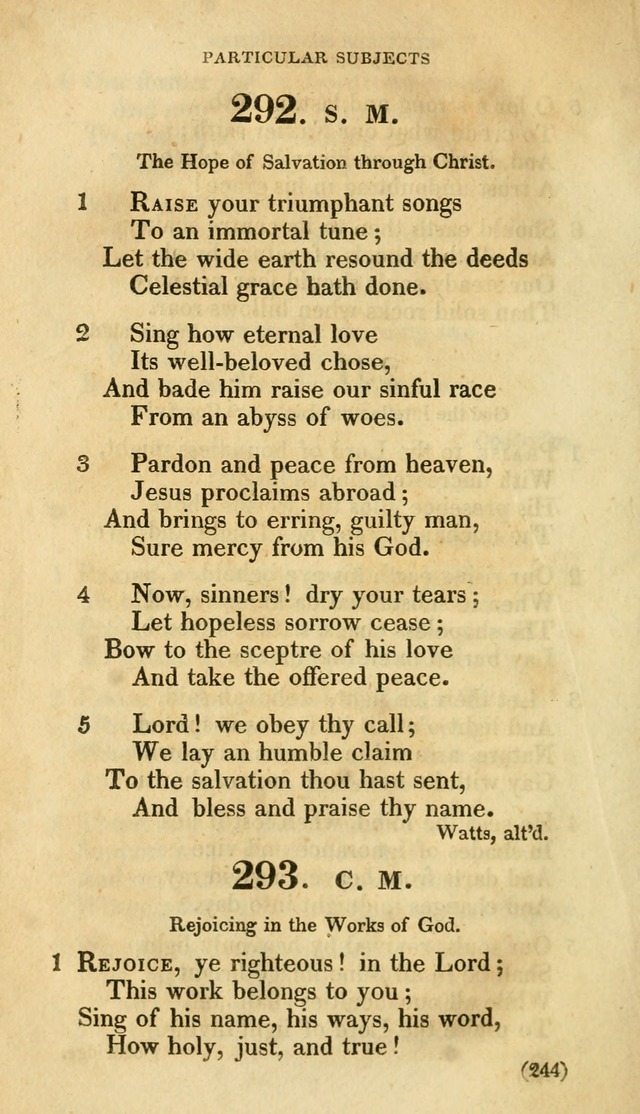 A Collection of Psalms and hymns, for social and private worship page 251