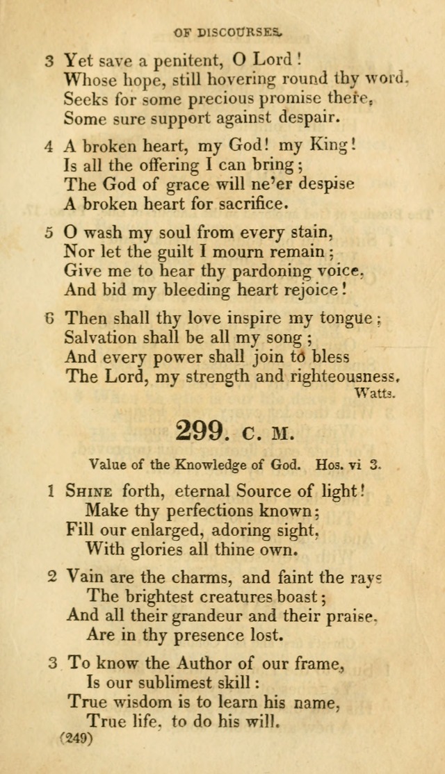 A Collection of Psalms and hymns, for social and private worship page 256