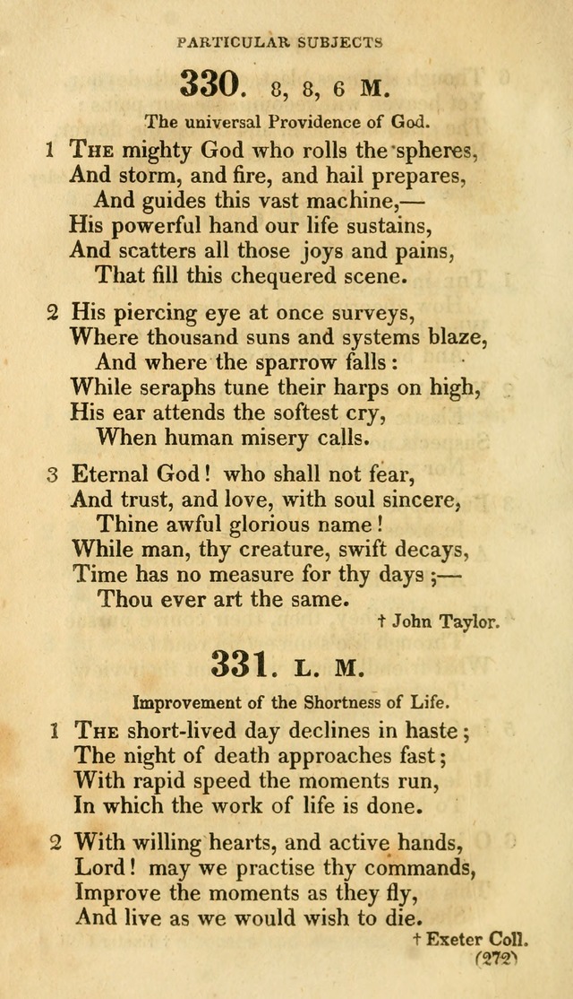 A Collection of Psalms and hymns, for social and private worship page 279