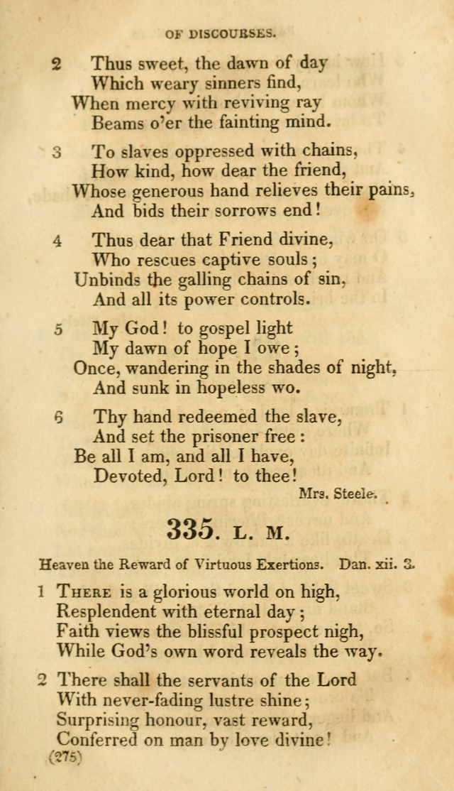 A Collection of Psalms and hymns, for social and private worship page 282
