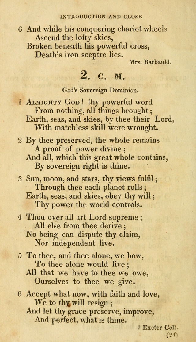 A Collection of Psalms and hymns, for social and private worship page 31